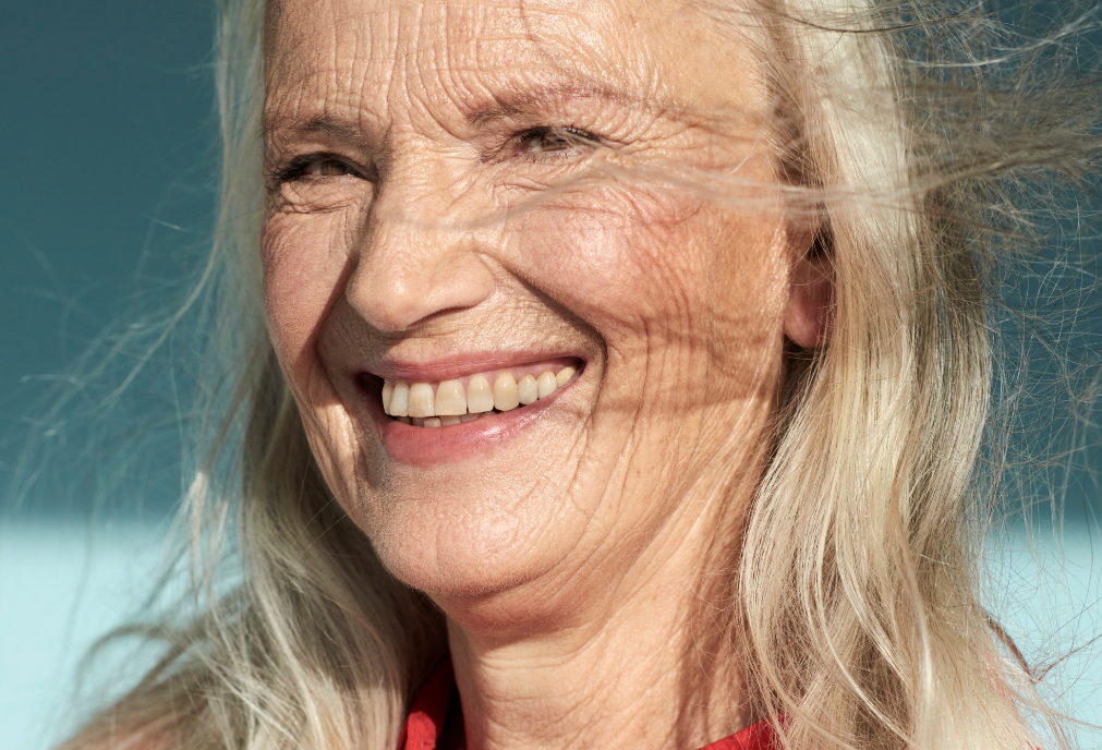 woman smiling