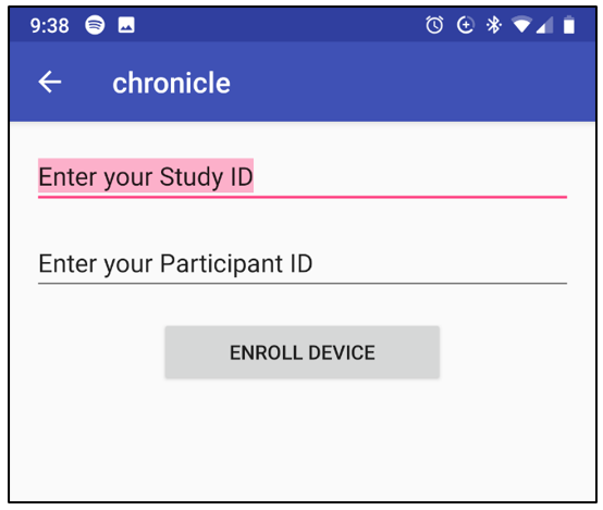 Chronicle study ID